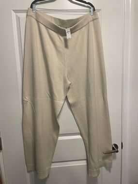 2 Pairs of Cream and Black Knit Lounge Pants